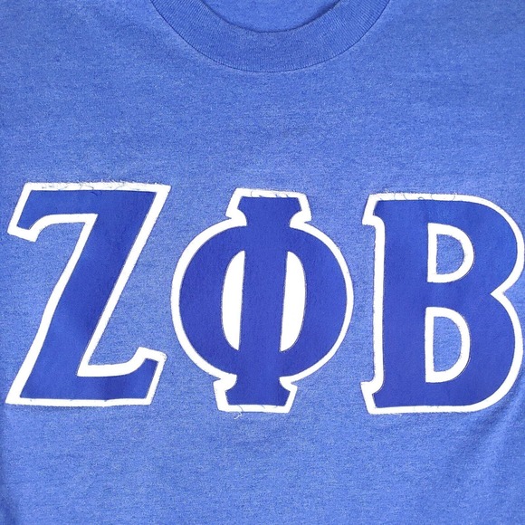 Vintage Sorority Droopy T-Shirt Adult Medium Single Stitch Blue Best USA Made - Picture 3 of 16